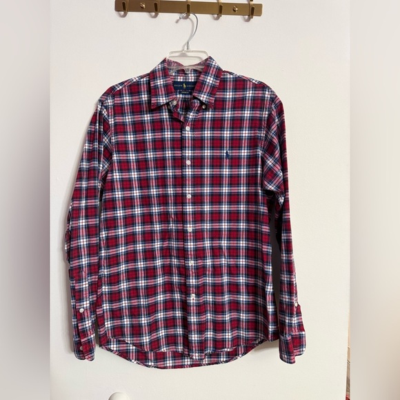 Ralph Lauren Other - Ralph Lauren Shirt Mens Red Blue Plaid Performance Flannel Size Medium M